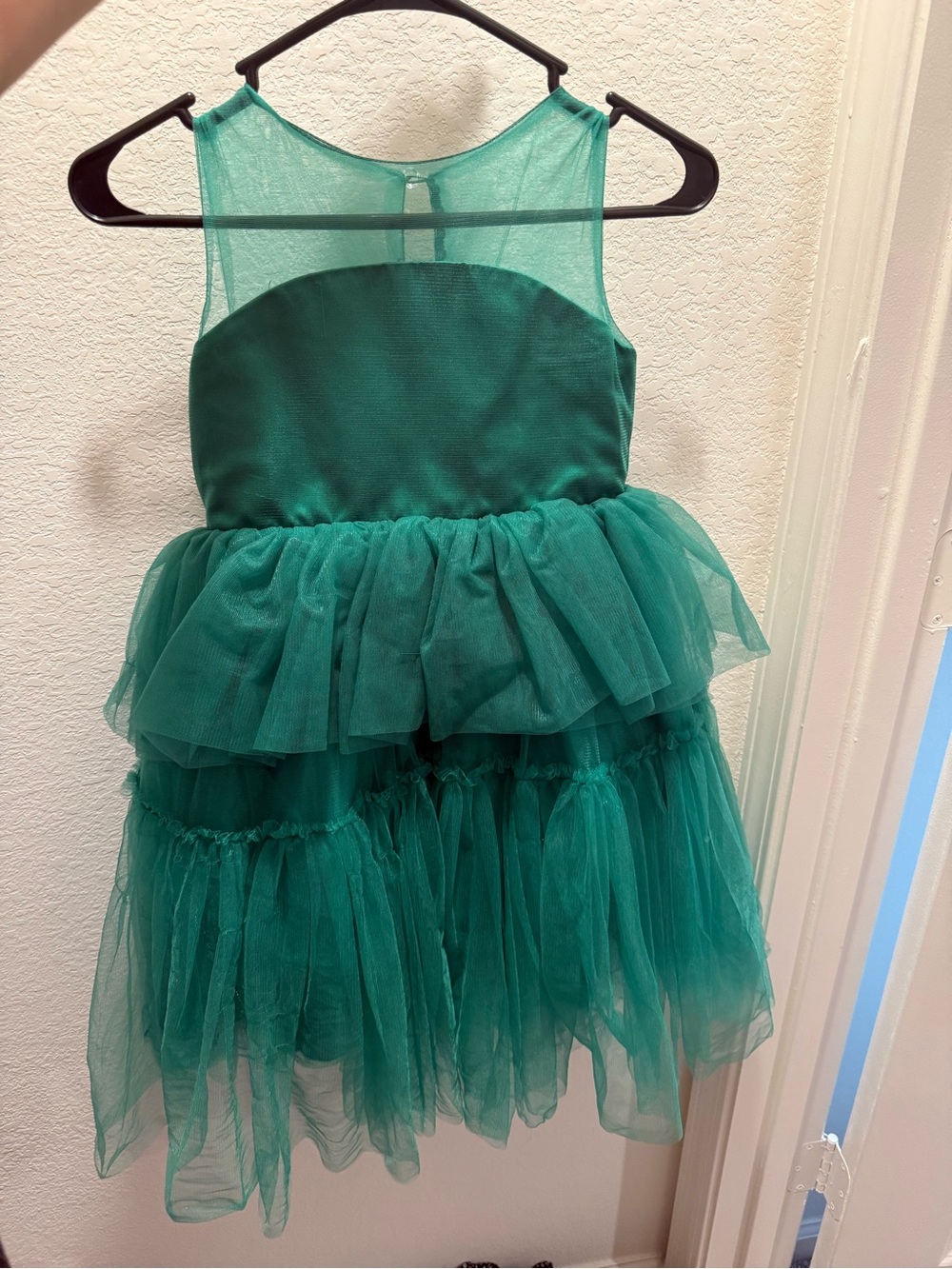 Green Tulle Kids Costume Dress - Elegant Party Outfit